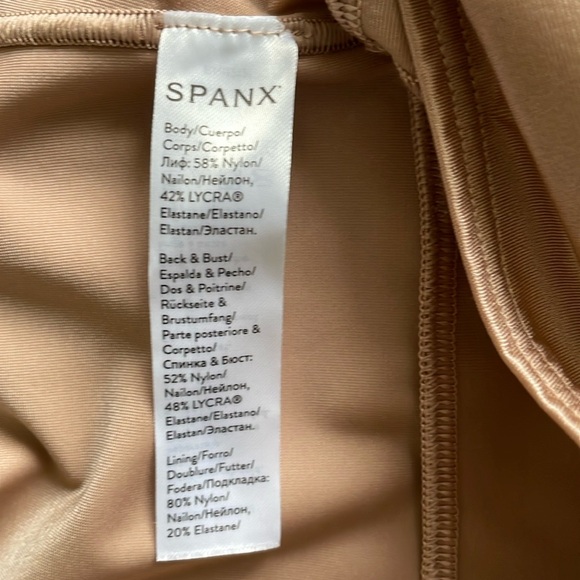 Spanx nude beige open bust shapewear, size XL - Picture 8 of 8